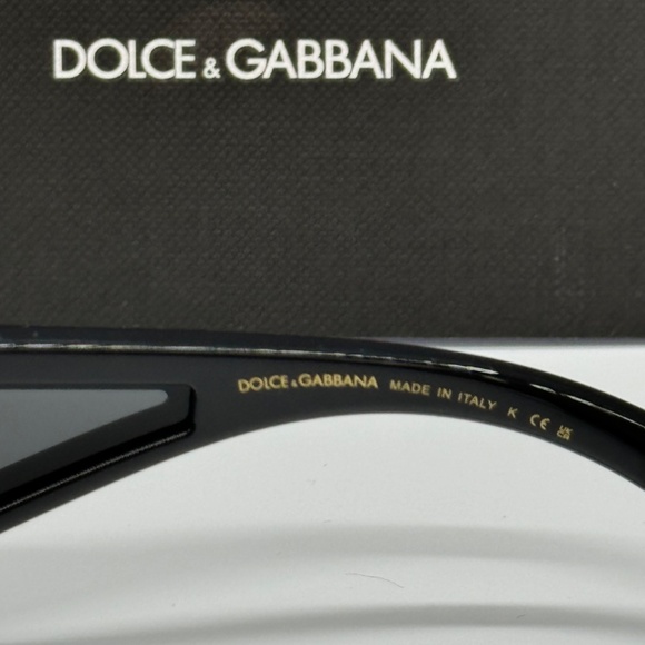 NEW DG6197 501/87 DOLCE&GABBANA BLACK SQUARE WOMEN SUNGLASSES - Picture 8 of 9